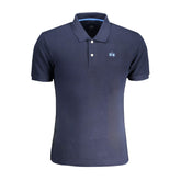 La Martina Blue Cotton Polo Shirt -   -  La Martina.